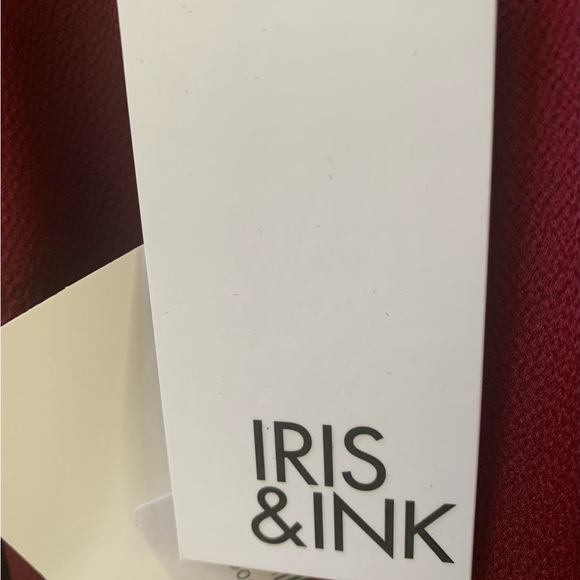 Iris and Ink Burgundy London Sleeve Blouse - Picture 5 of 7